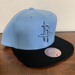 Mitchell & Ness Houston Rockets Adjustable Snapback Hat Cap